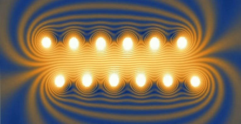Magnetic Field Lines Surrounding Energized Solenoid